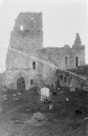 ATHASSEL PRIORY  CENTER TOWER FROM BROKEN WEST DOORWAY